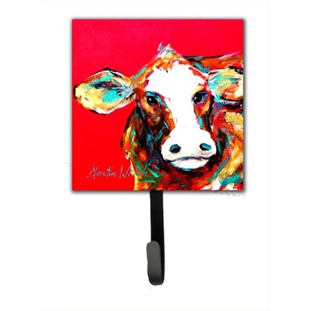 Carolines Treasures Cow Caught Red Handed Leash Or Key Holder MW1014SH4